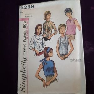 VINTAGE SIMPLICITY BLOUSE PATTERN